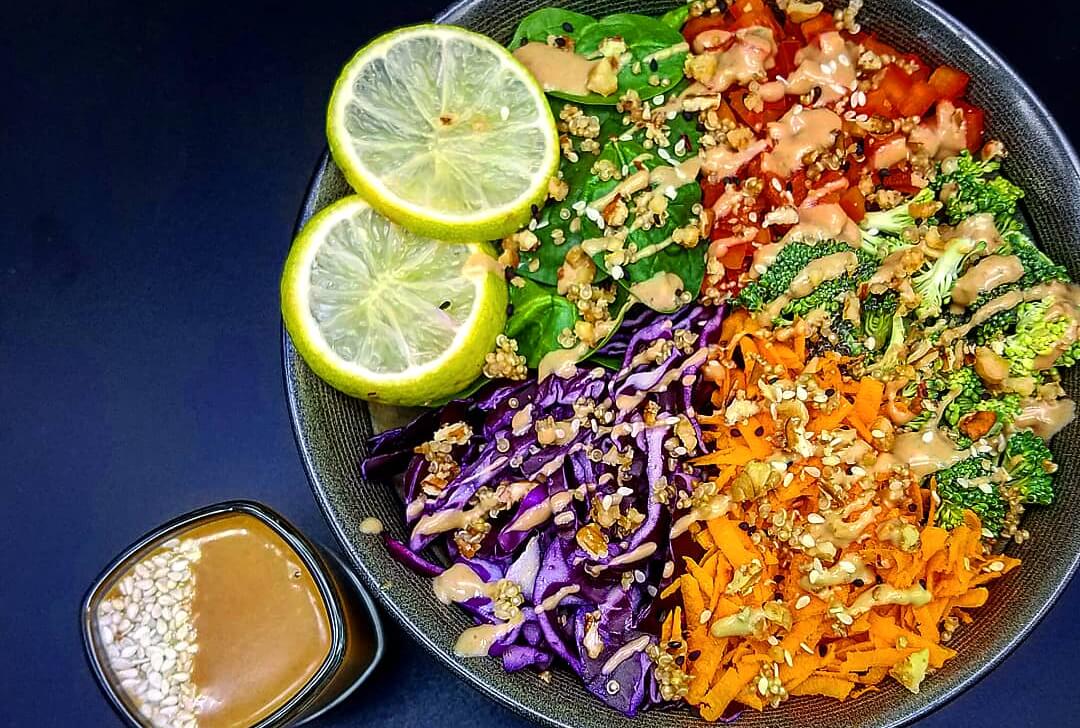 Crunchy Asian Quinoa Bowl