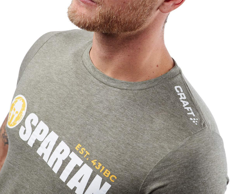 SPARTAN by CRAFT Classic Logo Tri-Blend SS Tee