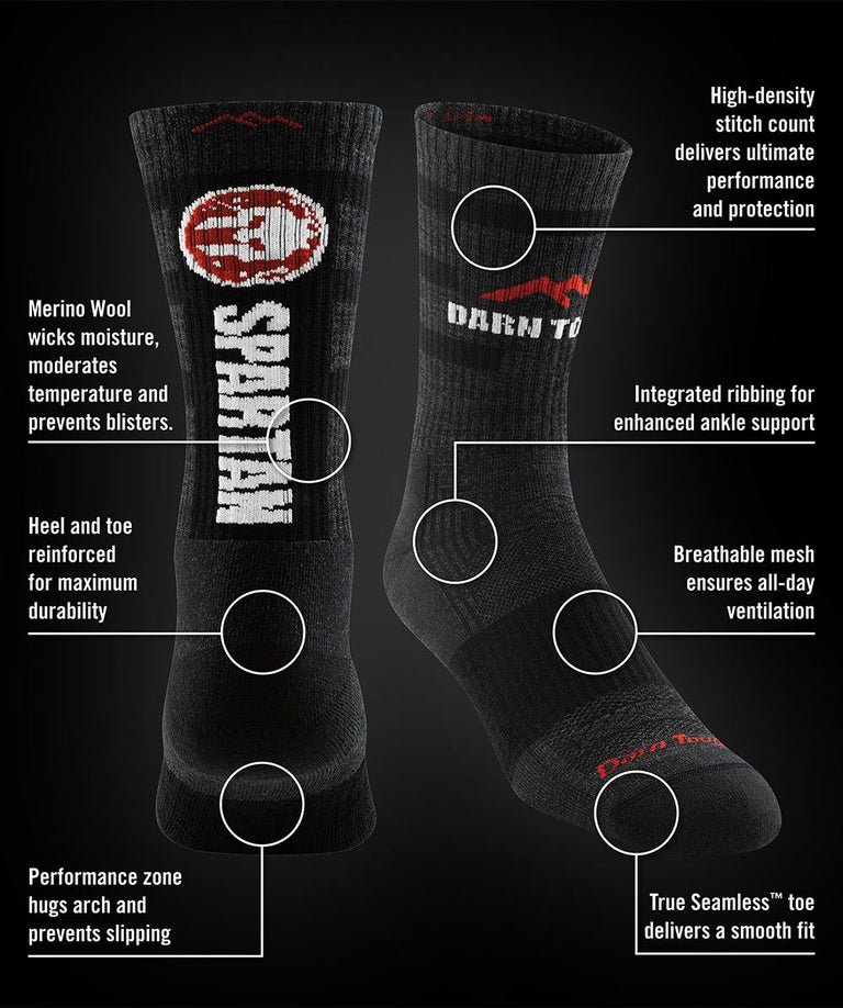 SPARTAN Darn Tough Crew Sock