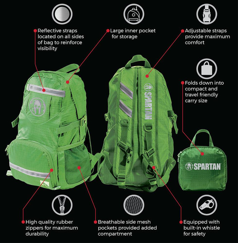 Franklin SPARTAN By Franklin Packable Backpack Red