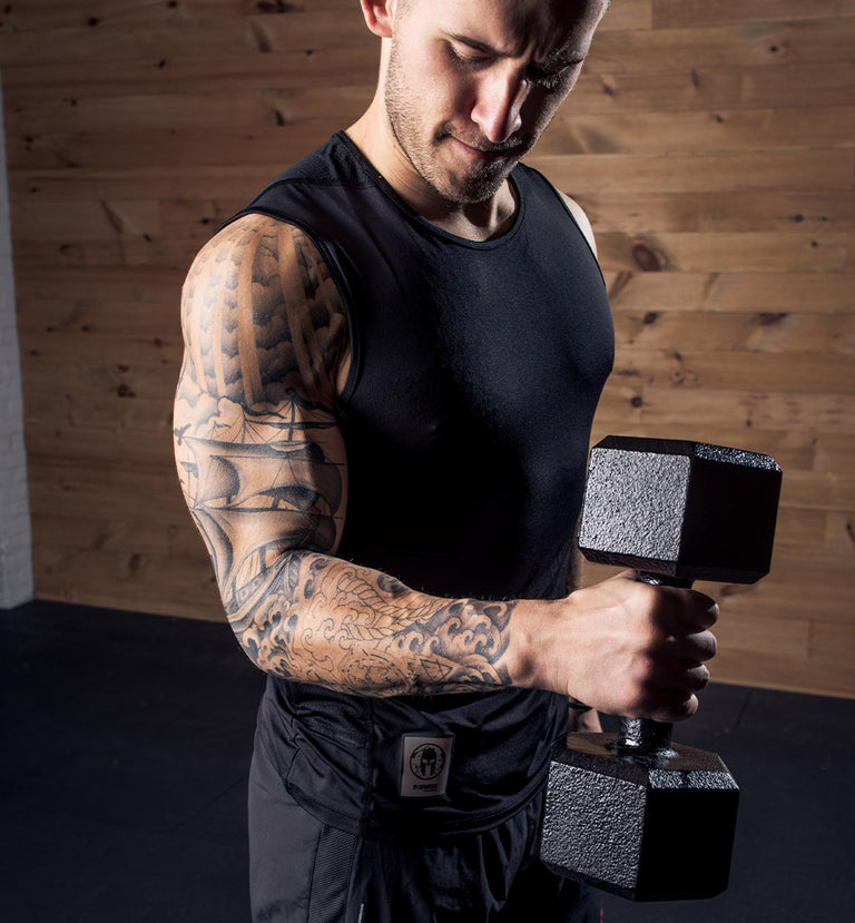 ENHANCED SPARTAN Hex Steel Dumbbell