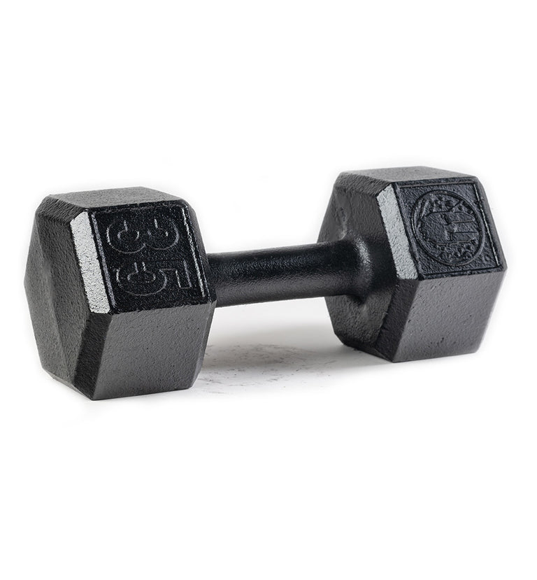 ENHANCED SPARTAN Hex Steel Dumbbell
