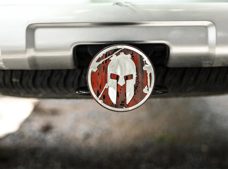 SPARTAN Helmet Trailer Hitch - Weathered Red
