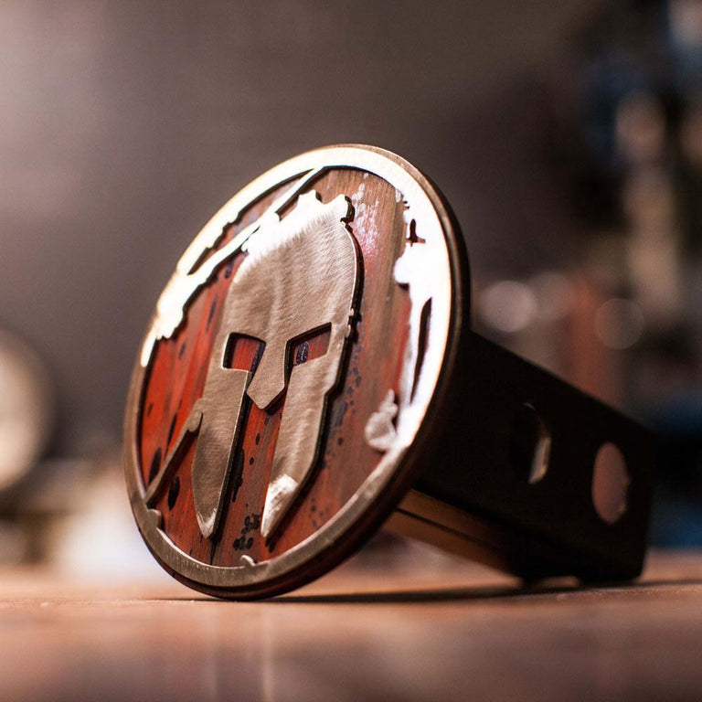 SPARTAN Helmet Trailer Hitch - Weathered Red