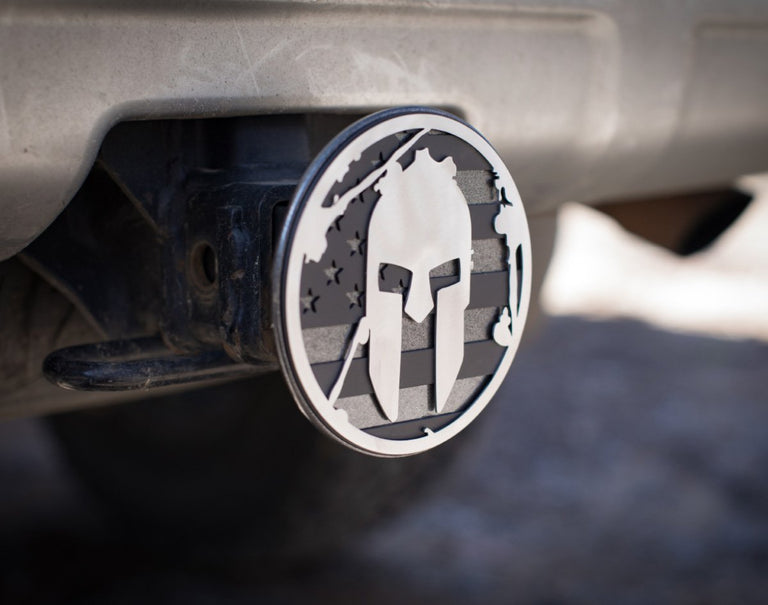 SPARTAN Flag Trailer Hitch - Black